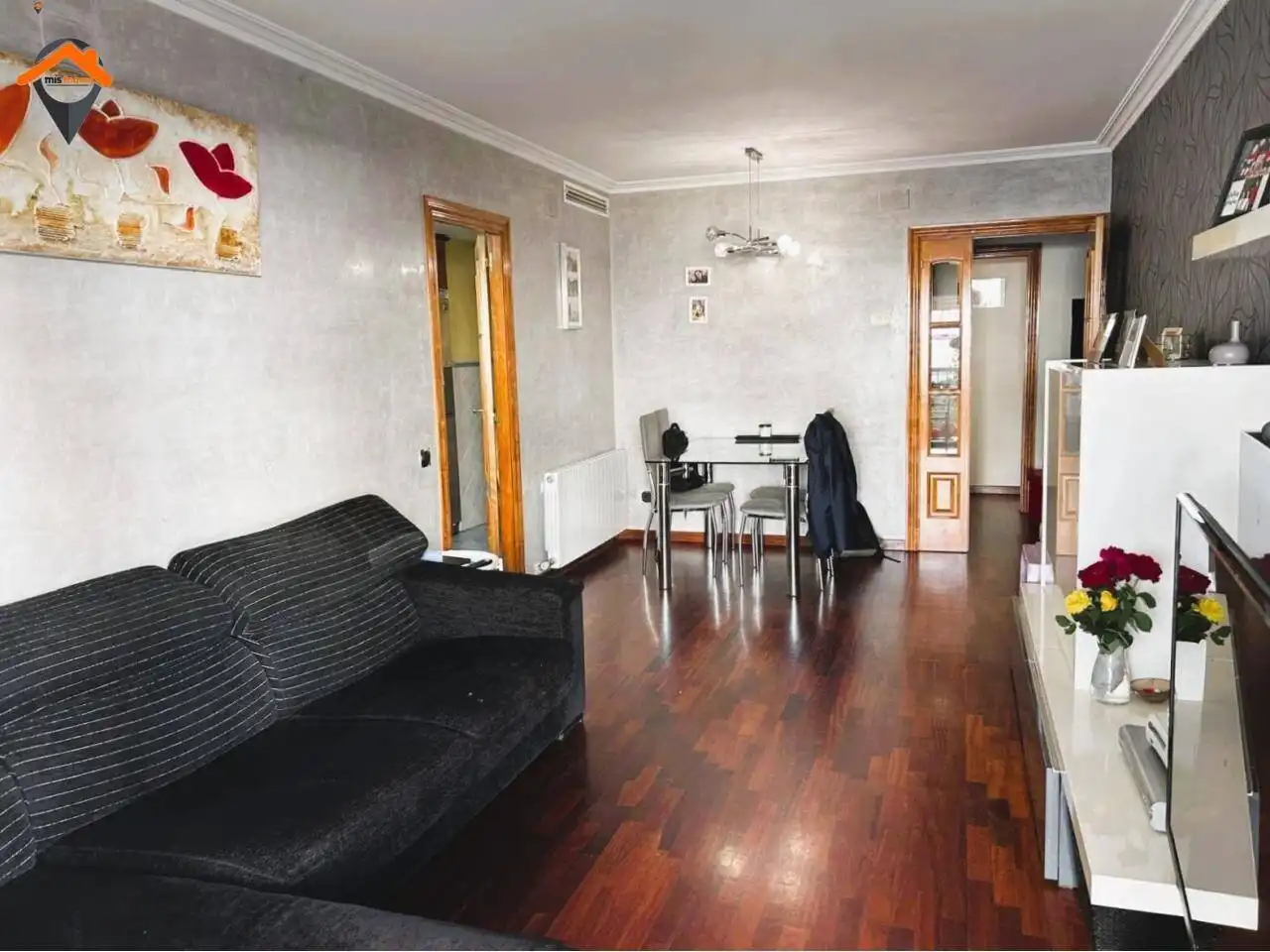 Sala de estar de Piso en venta en Sabadell con Aire acondicionado, Calefacción y Parquet
