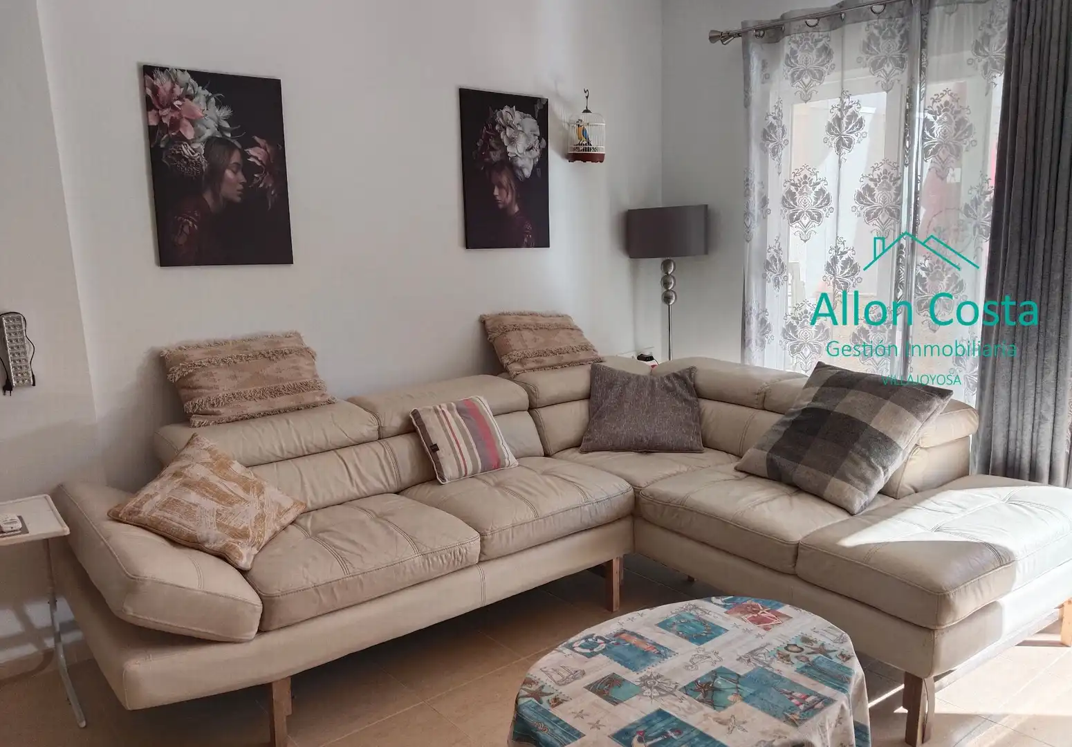 Living room of Flat for rent in Altea  with Air Conditioner, Terrace and Furnished