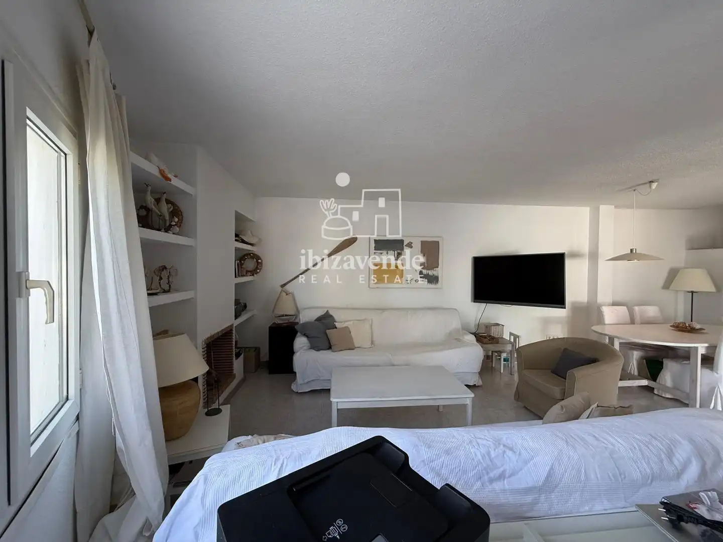 Wohnzimmer von Haus oder Chalet zur Miete in Sant Josep de sa Talaia mit Terrasse und Möbliert