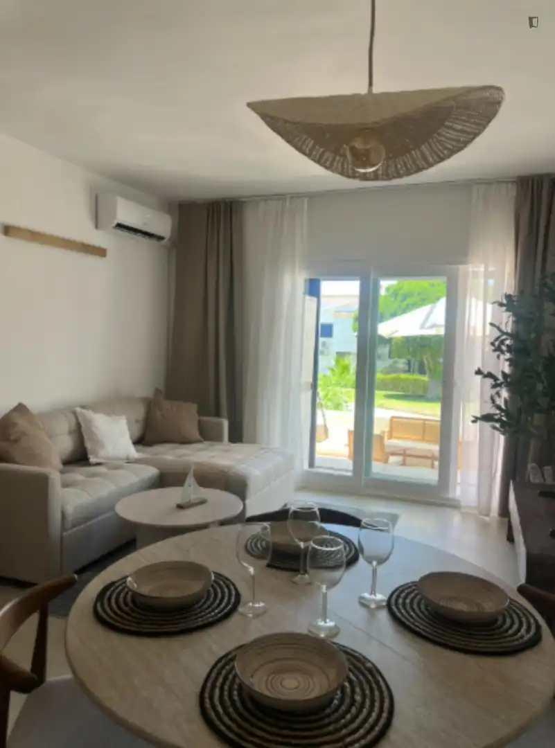 Sala d'estar de Casa o xalet de lloguer en Mijas amb Aire condicionat, Calefacció i Moblat