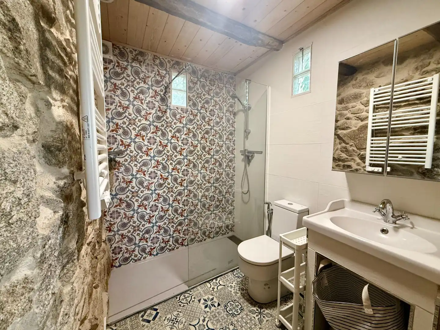 Baño de Casa o chalet en venta en Sober con Jardín privado, Piscina y Amueblado