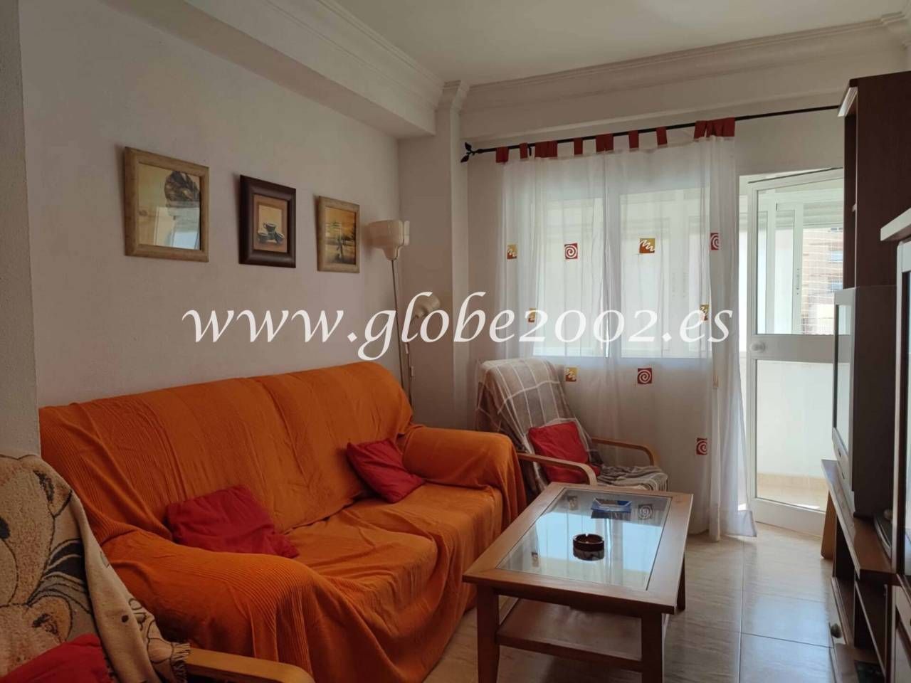 Sala d'estar de Pis de lloguer en San Fernando amb Terrassa i Moblat