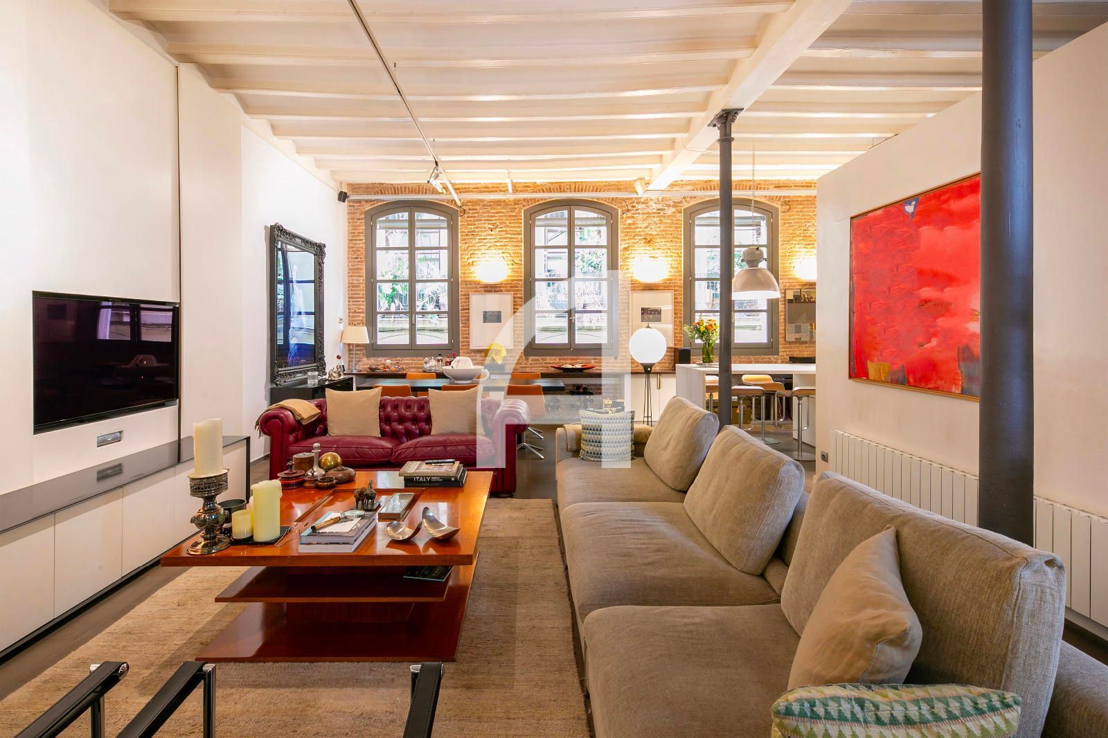 Sala d'estar de Pis en venda en  Barcelona Capital amb Aire condicionat, Calefacció i Traster