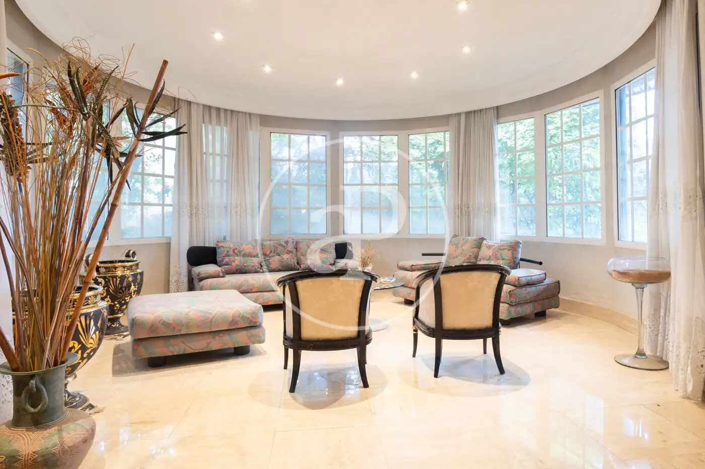 Living room of Houses for sale in  Madrid Capital  with Air Conditioner, Heating and Private garden