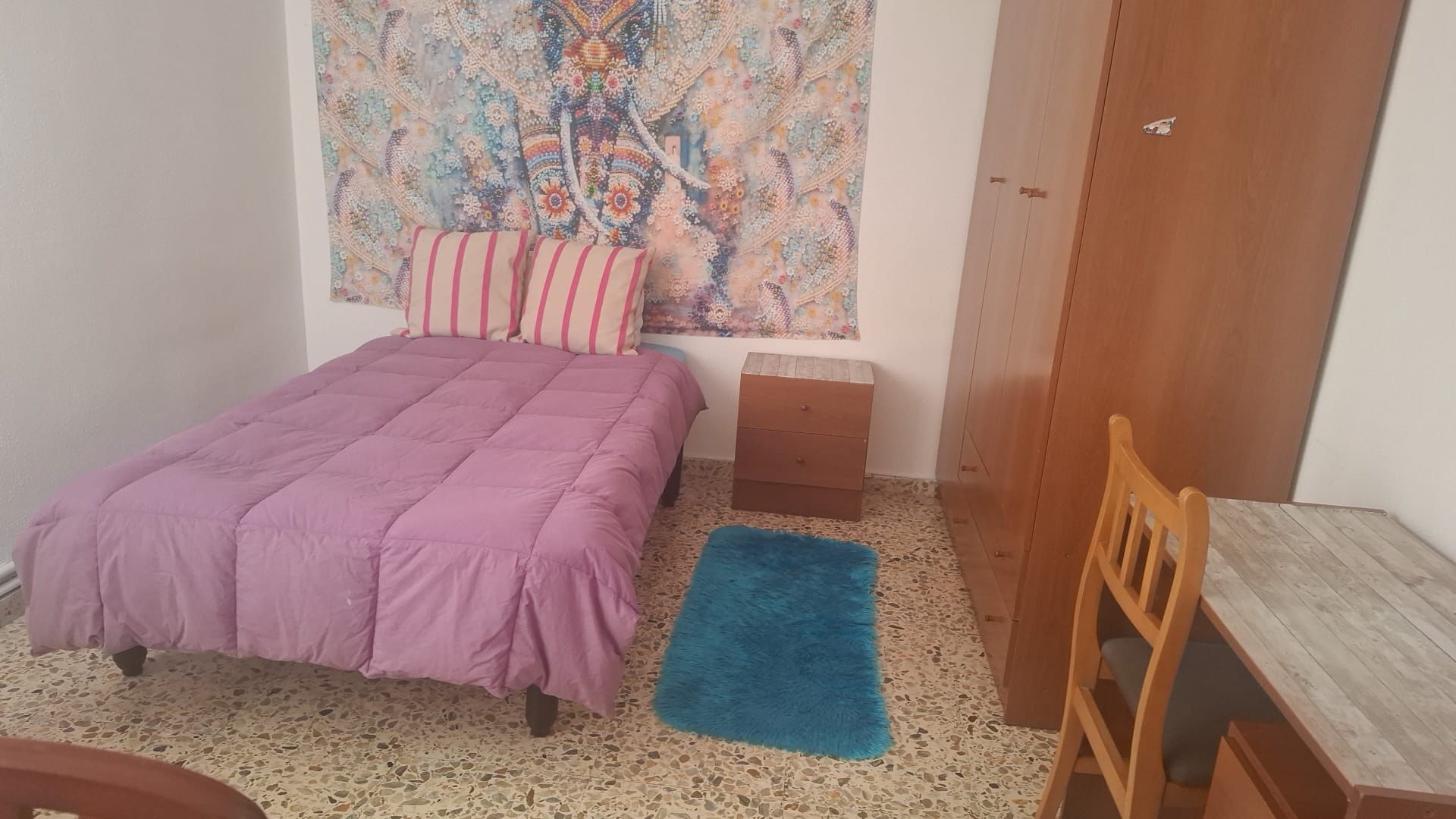 Bedroom of Flat to rent in  Logroño  with Heating, Furnished and Balcony