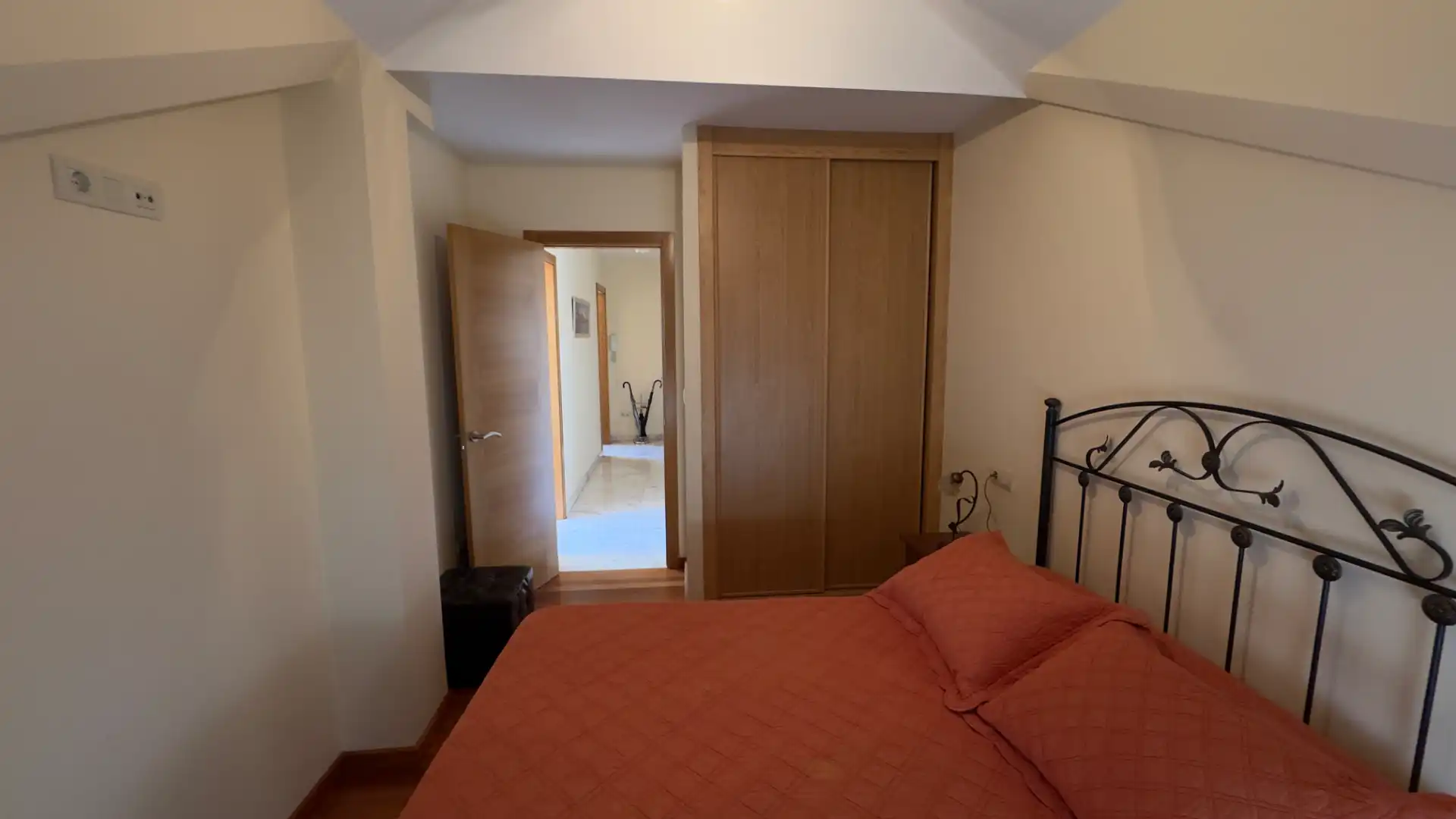 Bedroom of Attic for sale in Ares  with Parquet flooring, Terrace and Furnished