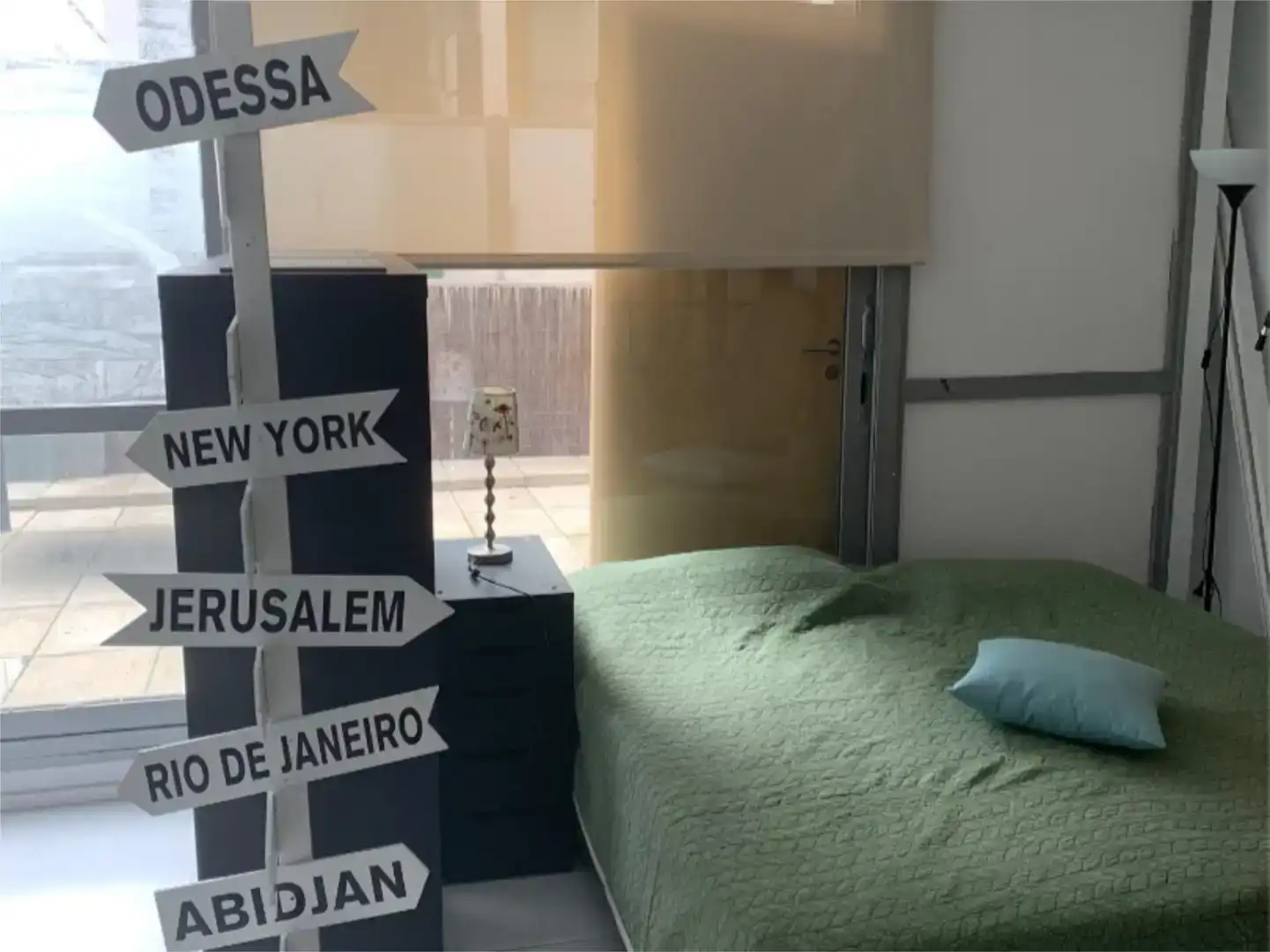 Schlafzimmer von Loft zur Miete in  Madrid Capital mit Klimaanlage