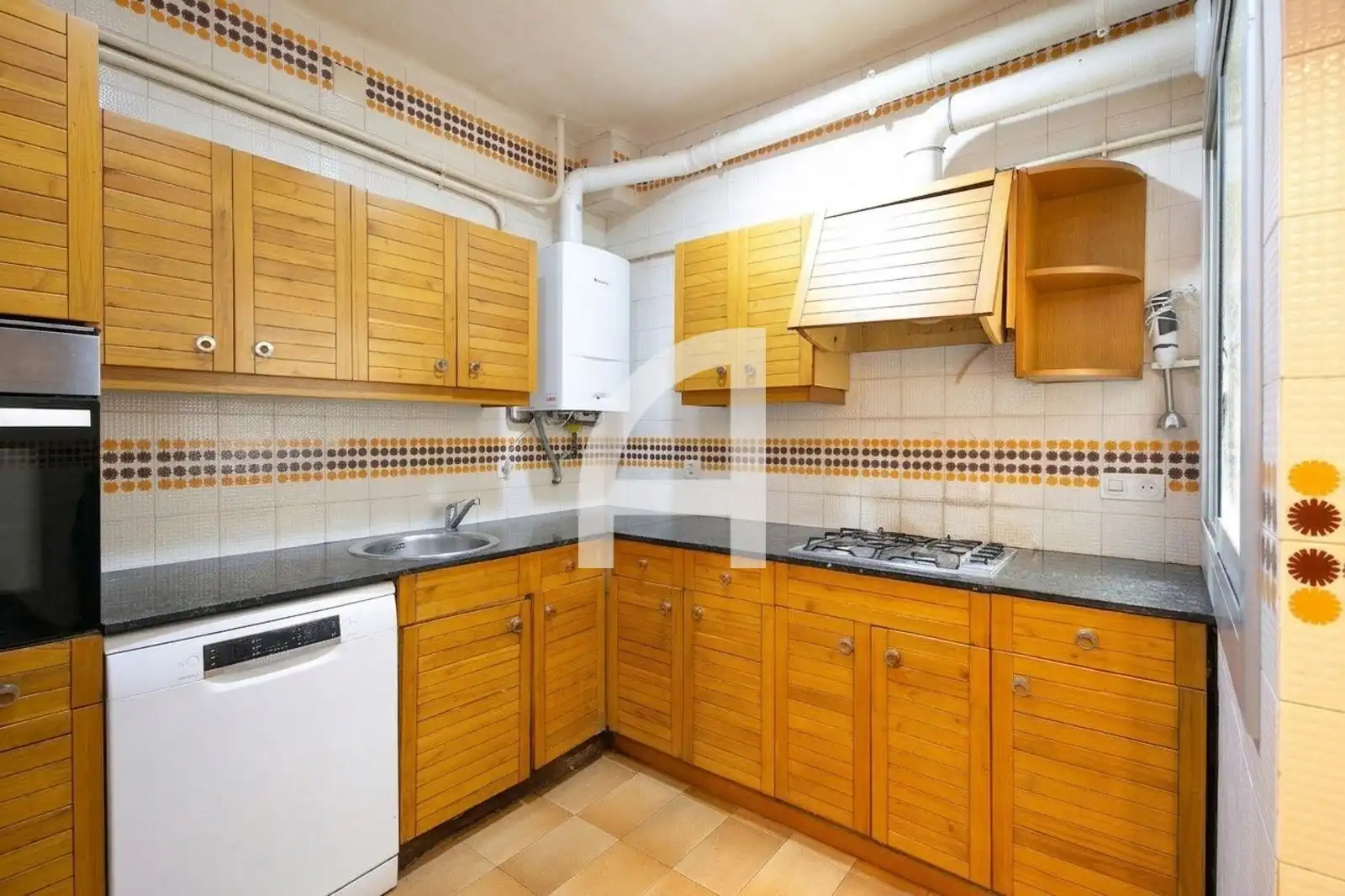 Kitchen of Flat for sale in Barcelona  with Air Conditioner, Heating and Parquet flooring