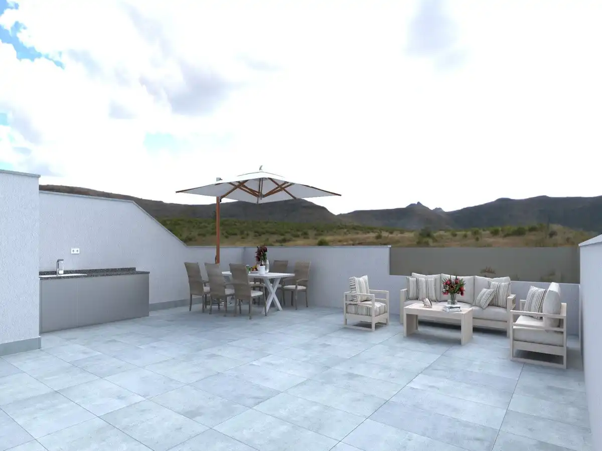 Terraza de Casa o chalet en venta en Cartagena con Jardín privado y Piscina