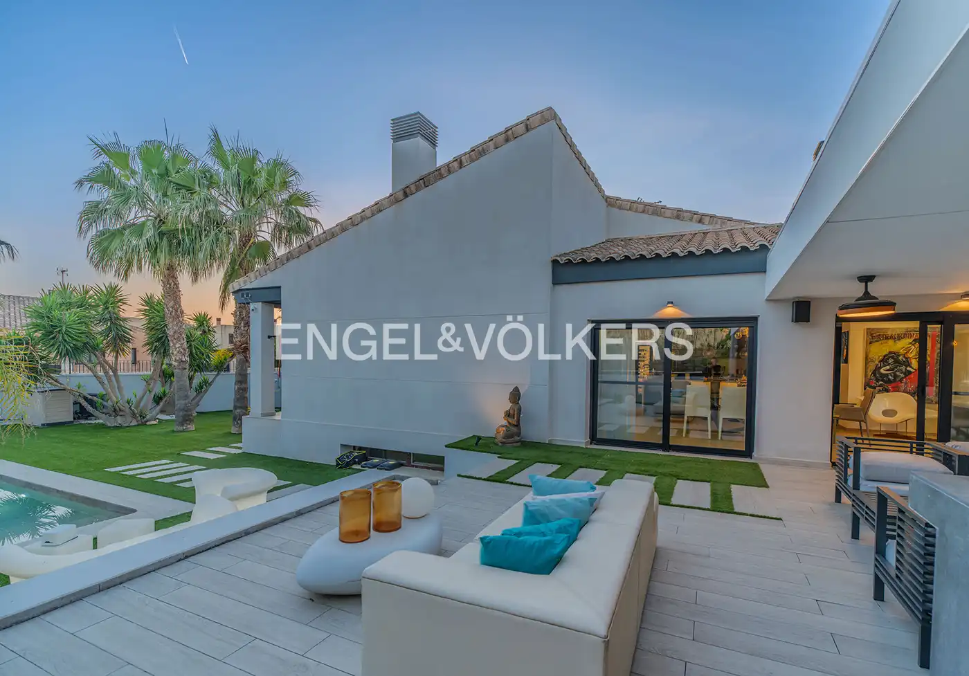 Terraza de Casa o chalet en venta en Mutxamel con Aire acondicionado, Calefacción y Jardín privado