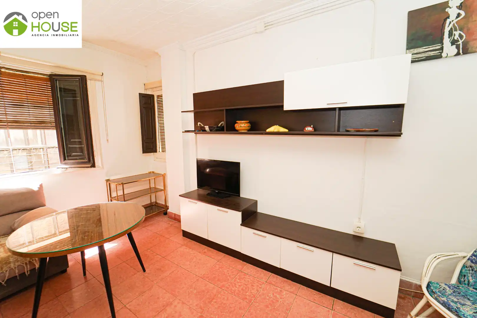 Living room of Flat for rent in Granada  with Furnished, Washing machine and Microwave