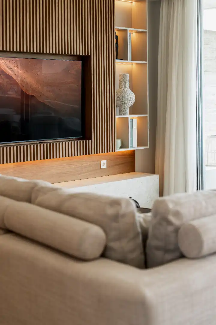 Living room of Flat for sale in Marbella  with Air Conditioner, Private garden and Terrace