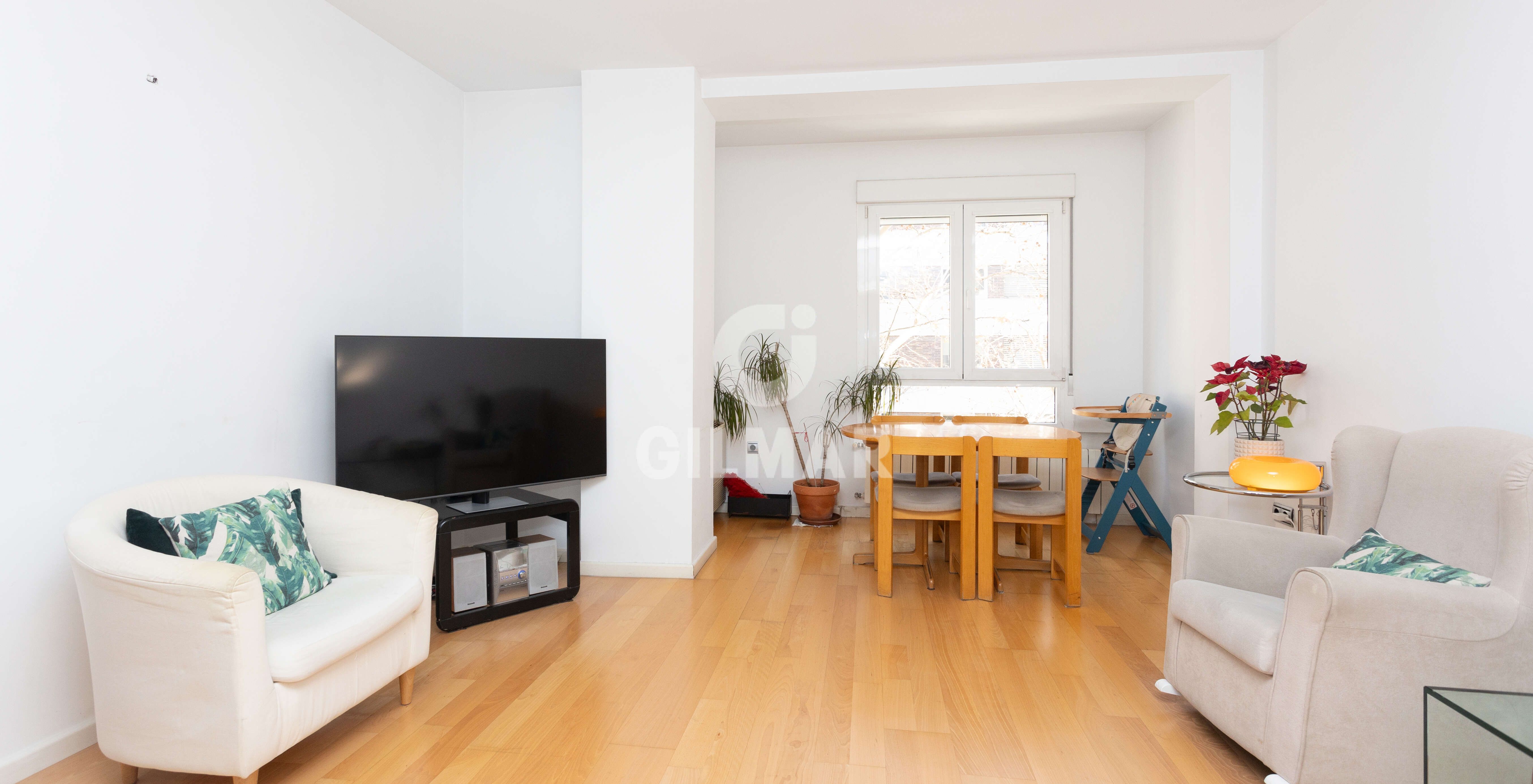 Living room of Flat for sale in  Madrid Capital  with Storage room