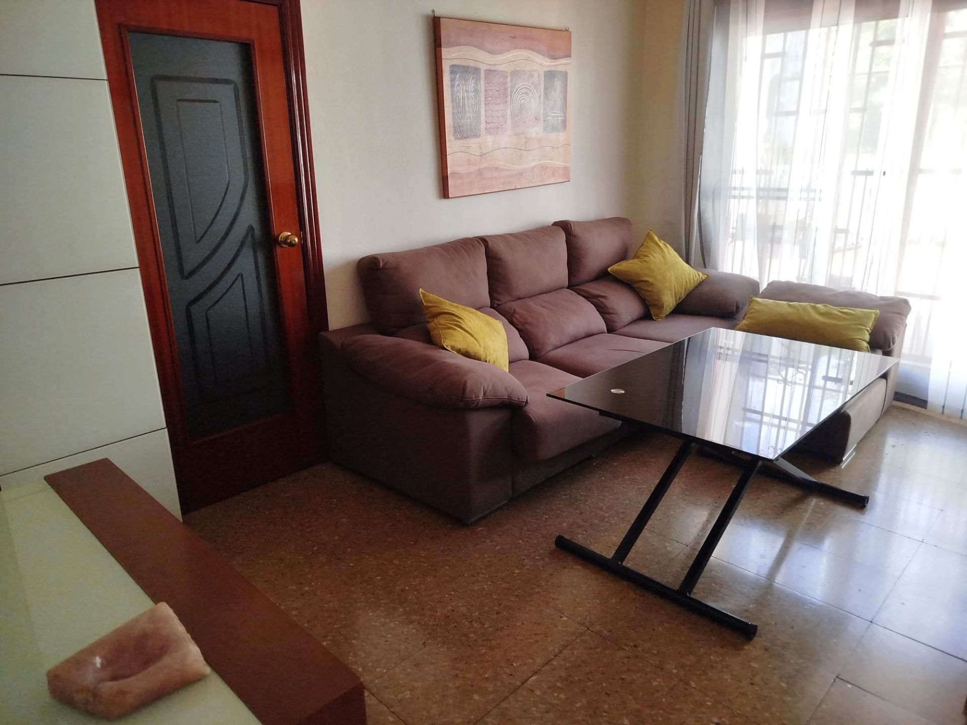 Living room of Flat to rent in Cornellà de Llobregat  with Terrace and Furnished