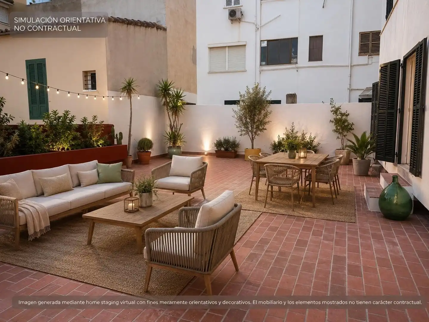 Terrassa de Pis de lloguer en  Palma de Mallorca amb Aire condicionat i Terrassa
