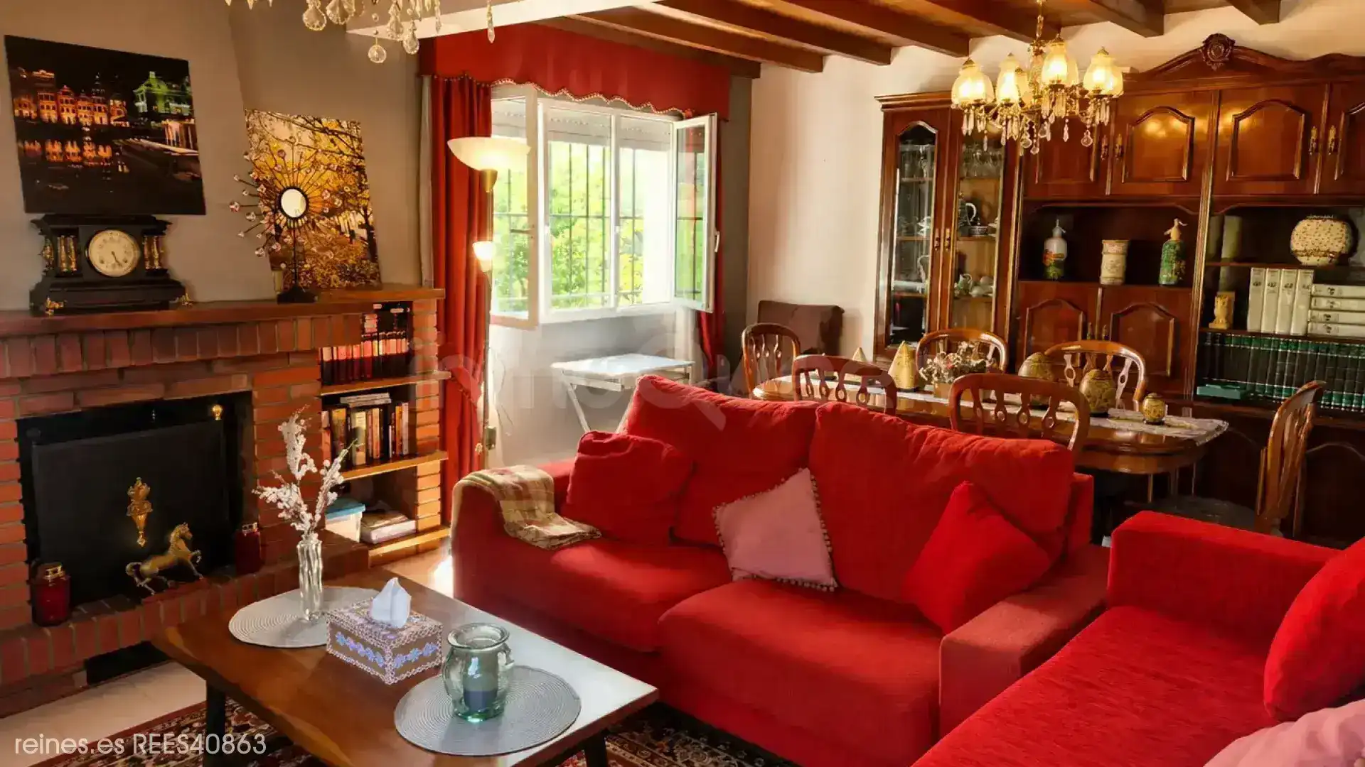 Living room of Houses for sale in Trabada  with Air Conditioner, Heating and Private garden