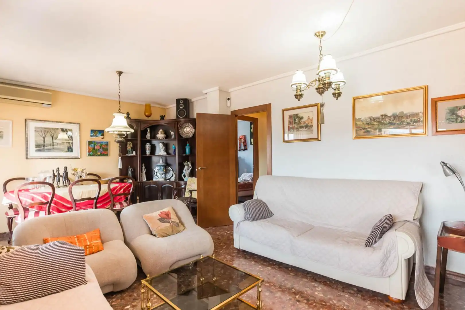 Living room of Flat for sale in Murcia  with Air Conditioner, Terrace and Storage room