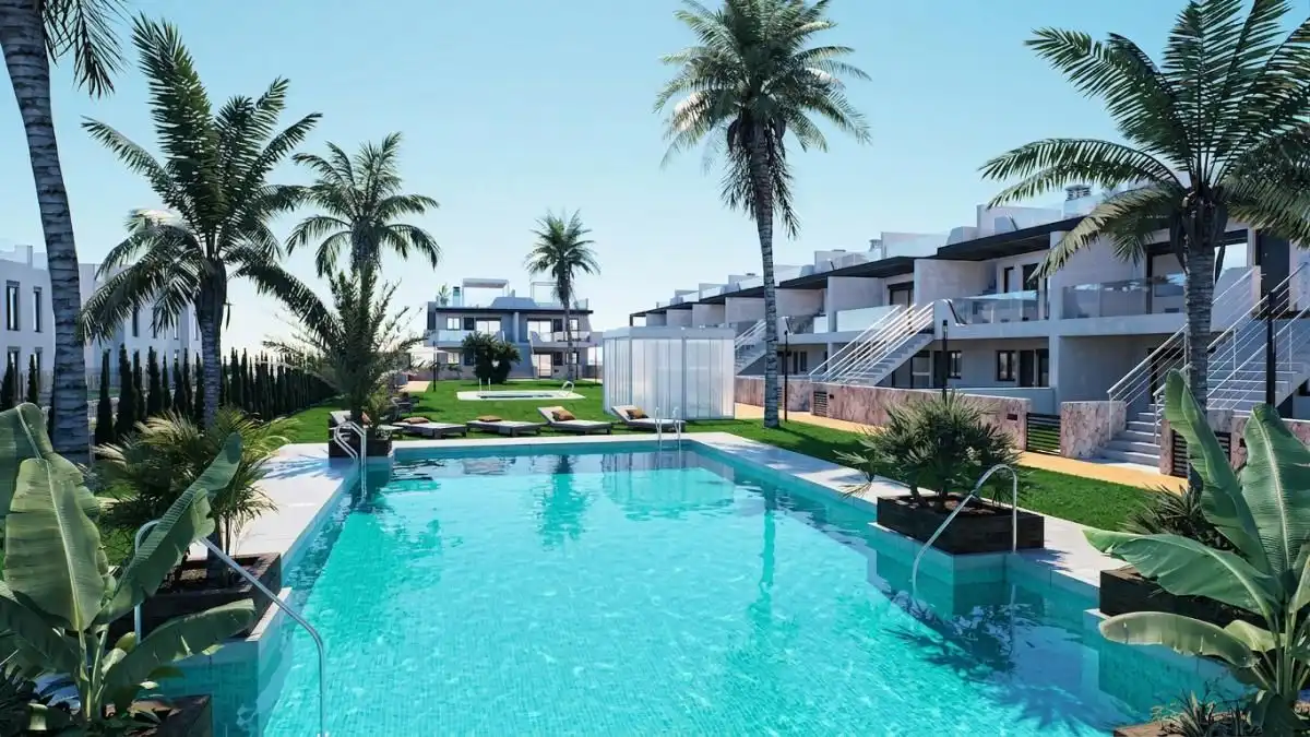 Piscina de Apartamento en venta en Pilar de la Horadada con Aire acondicionado, Jardín privado y Terraza