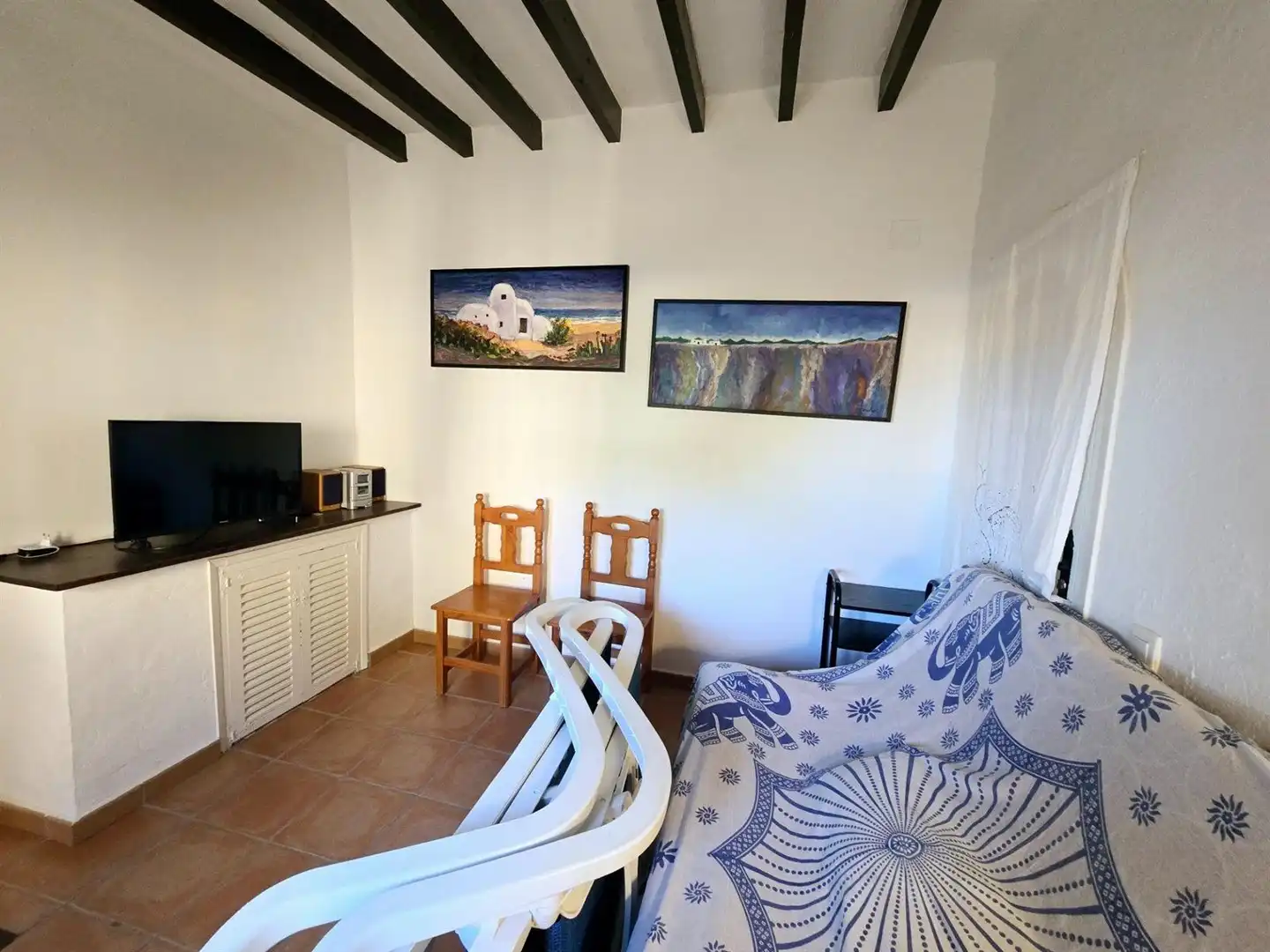 Sala de estar de Casa o chalet en venta en Mojácar con Aire acondicionado, Terraza y Trastero