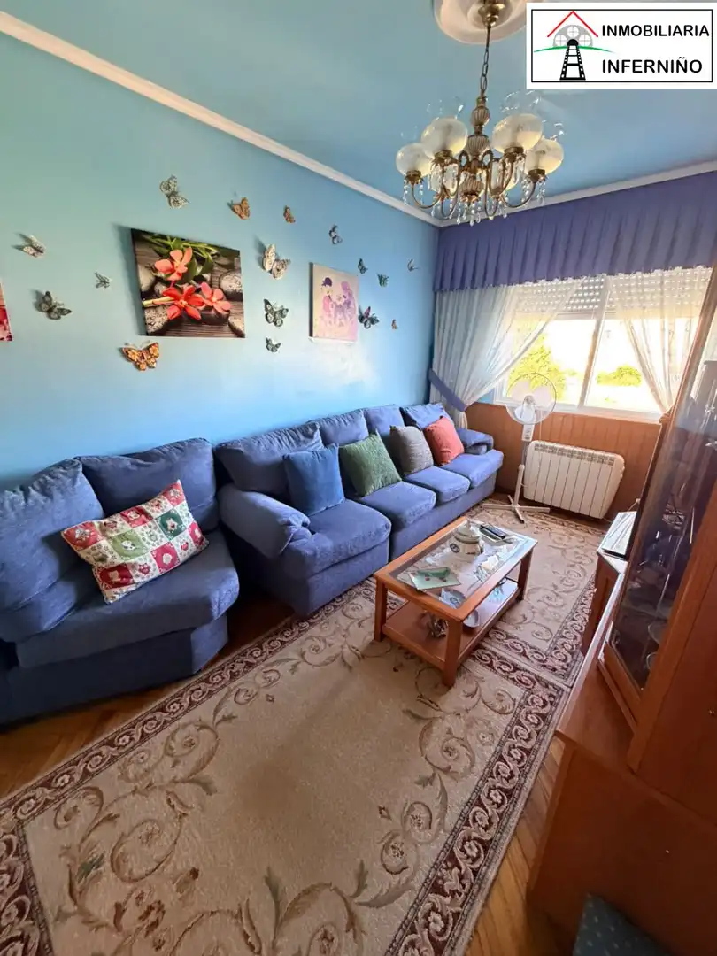 Living room of Flat for sale in A Malata - Catabois - Ciudad Jardín
