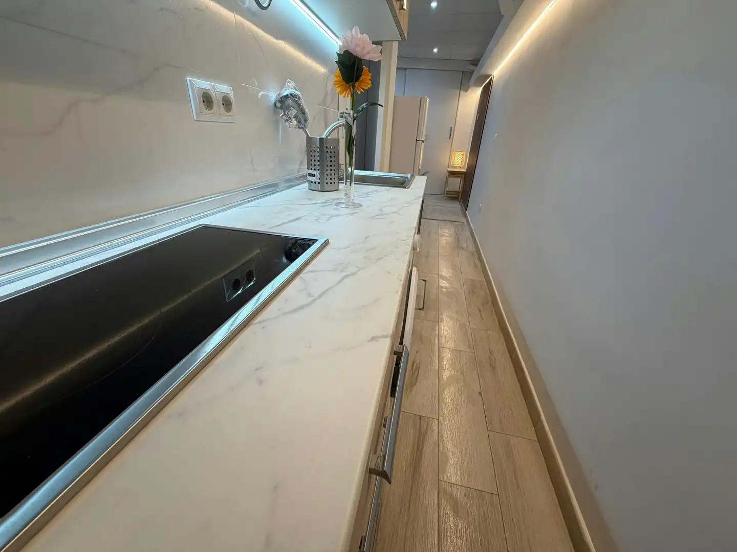 Kitchen of Flat for rent in Madrid  with Heating, Furnished and Washing machine