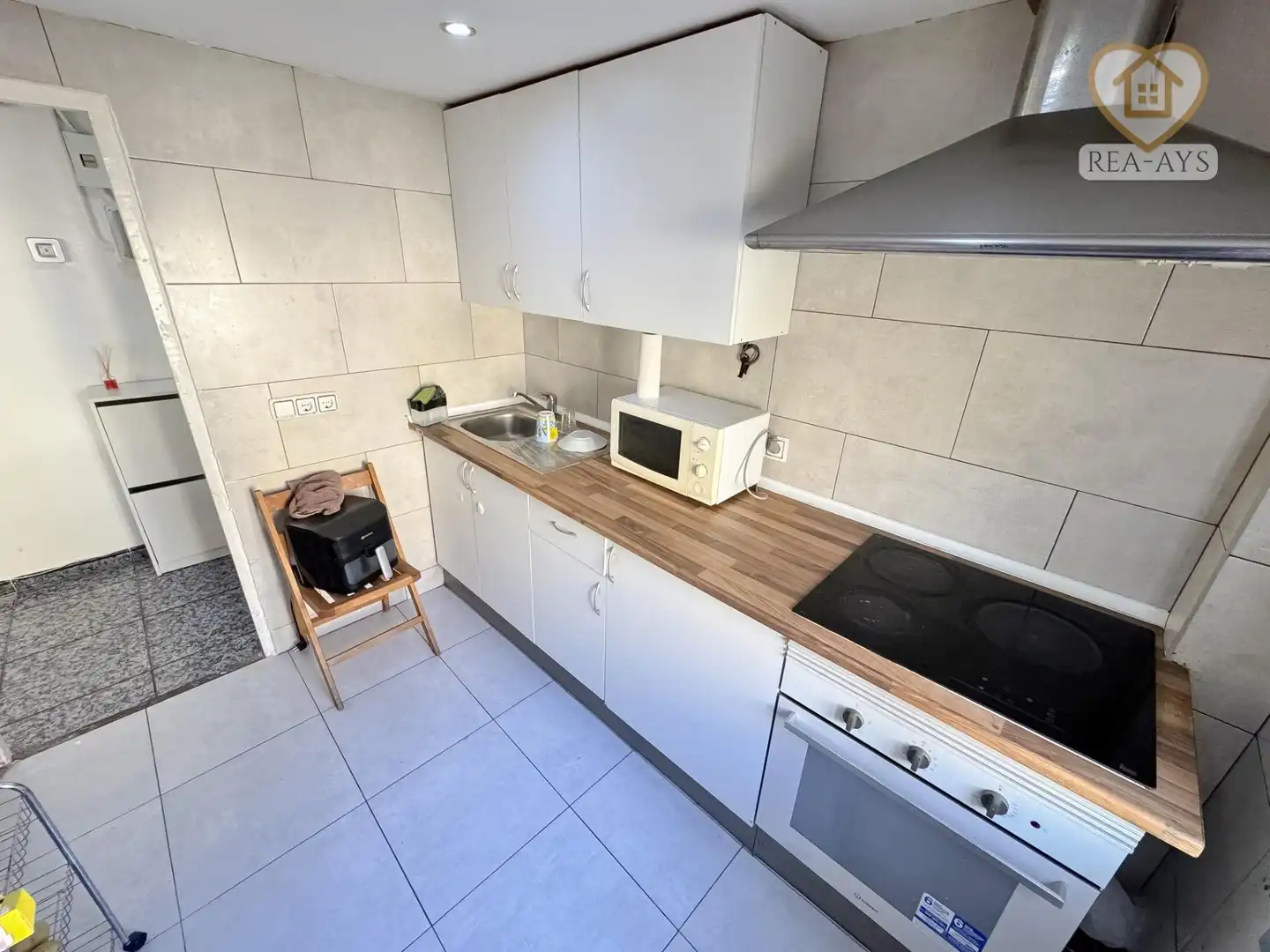 Kitchen of Flat for sale in Terrassa  with Furnished, Oven and Washing machine