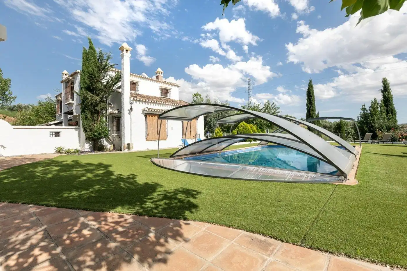 Piscina de Casa o xalet en venda en Montefrío amb Aire condicionat, Calefacció i Jardí privat