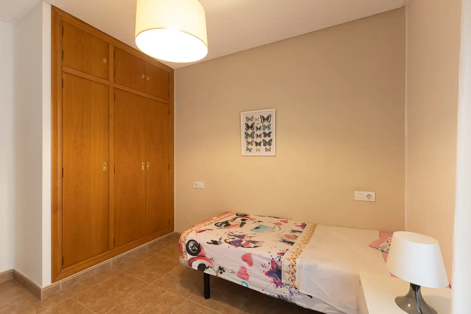 Bedroom of Flat for rent in Valencia  with Air Conditioner, Heating and Furnished