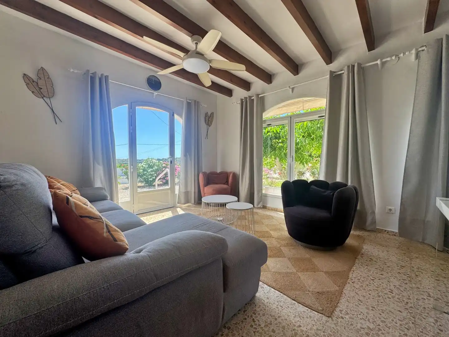 Sala d'estar de Casa o xalet de lloguer en Teulada amb Aire condicionat, Terrassa i Traster