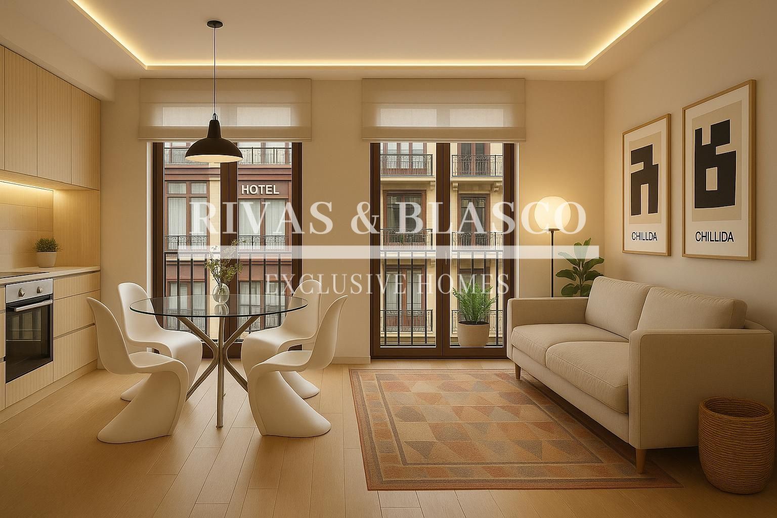 Sala d'estar de Apartament en venda en Donostia - San Sebastián  amb Calefacció