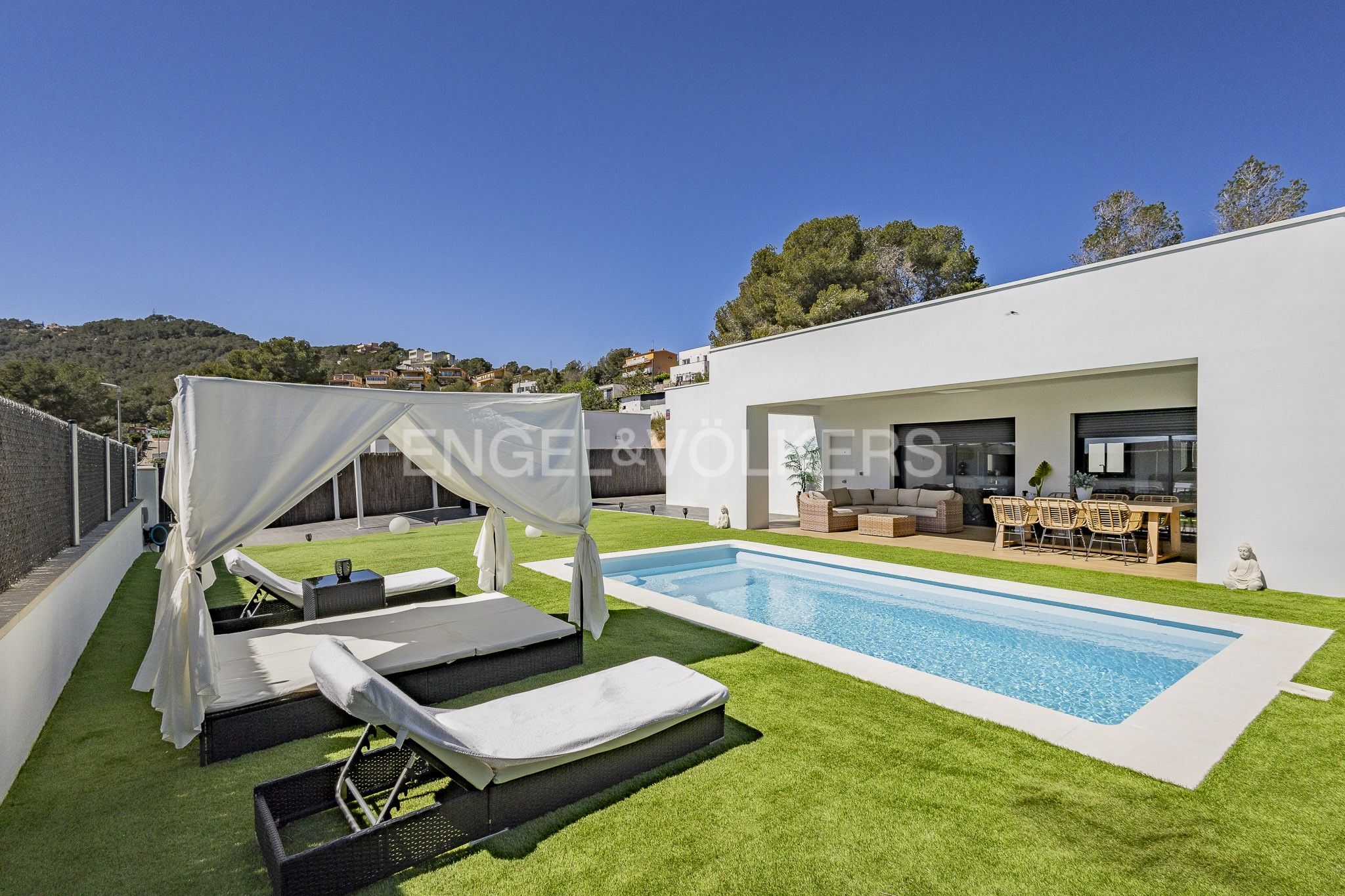 Piscina de Casa o xalet en venda en Canyelles amb Aire condicionat, Calefacció i Jardí privat