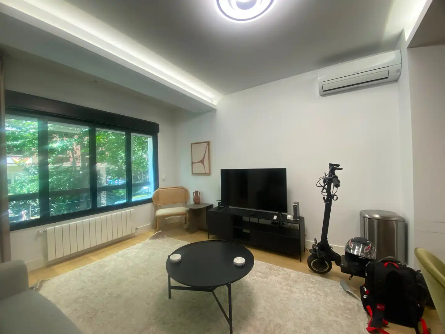 Living room of Apartments for rent in Madrid  with Air Conditioner, Heating and Furnished