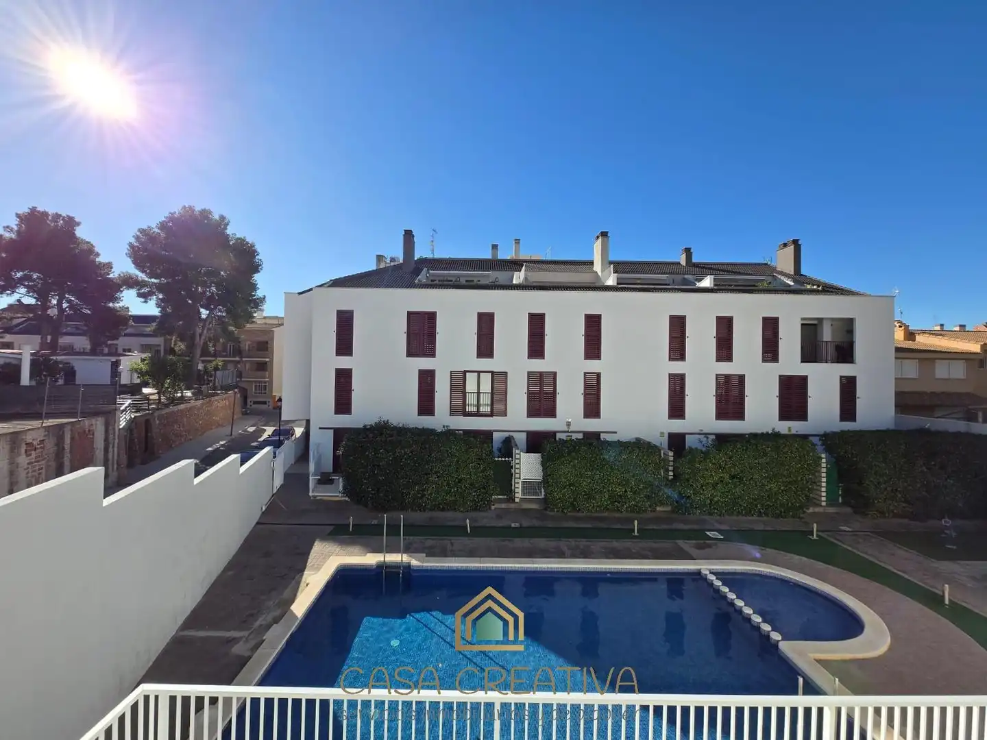 Außenansicht von Wohnung zum Verkauf in Náquera mit Klimaanlage, Privatgarten und Terrasse