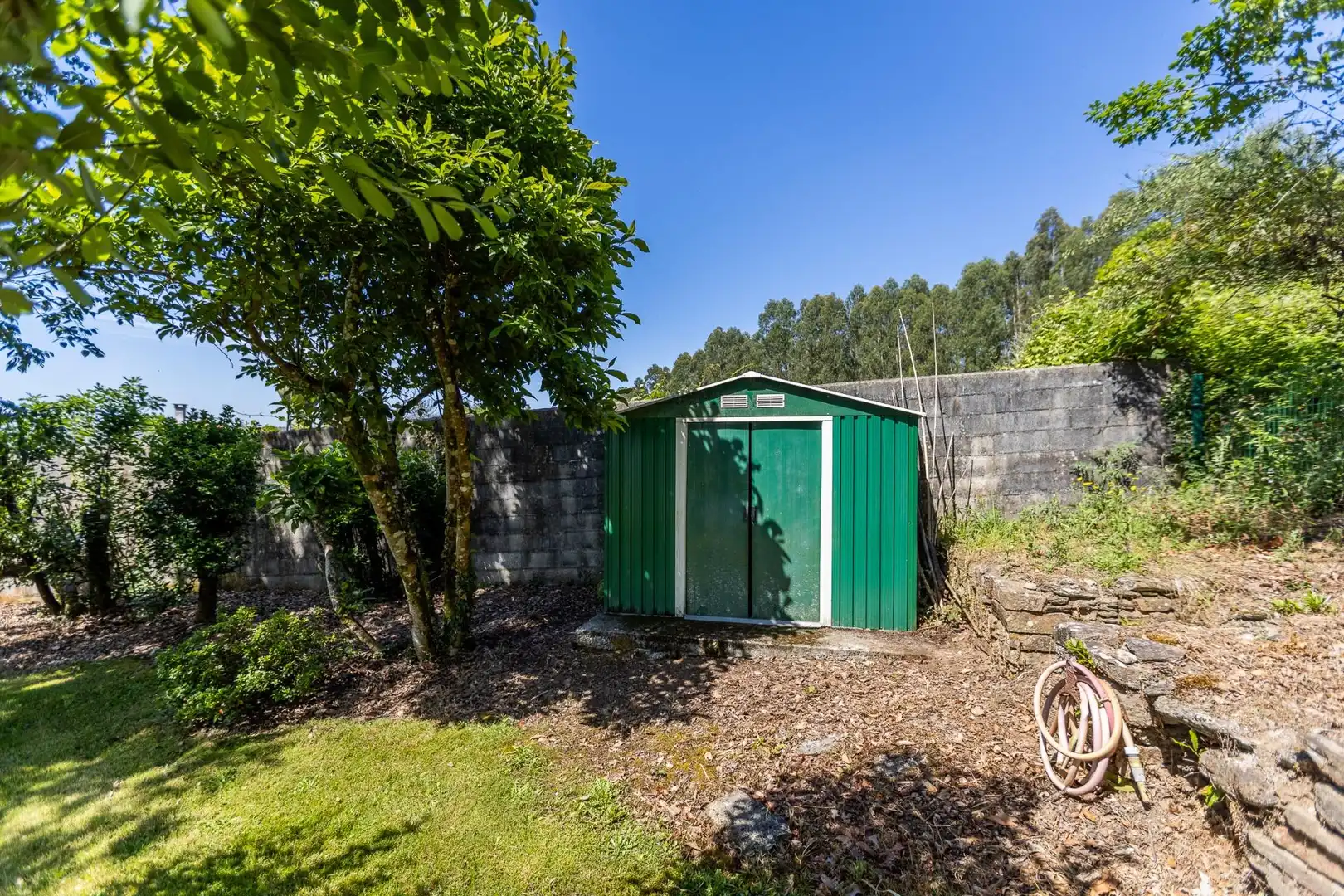 Jardín de Casa o chalet en venta en O Pino  con Calefacción, Jardín privado y Terraza