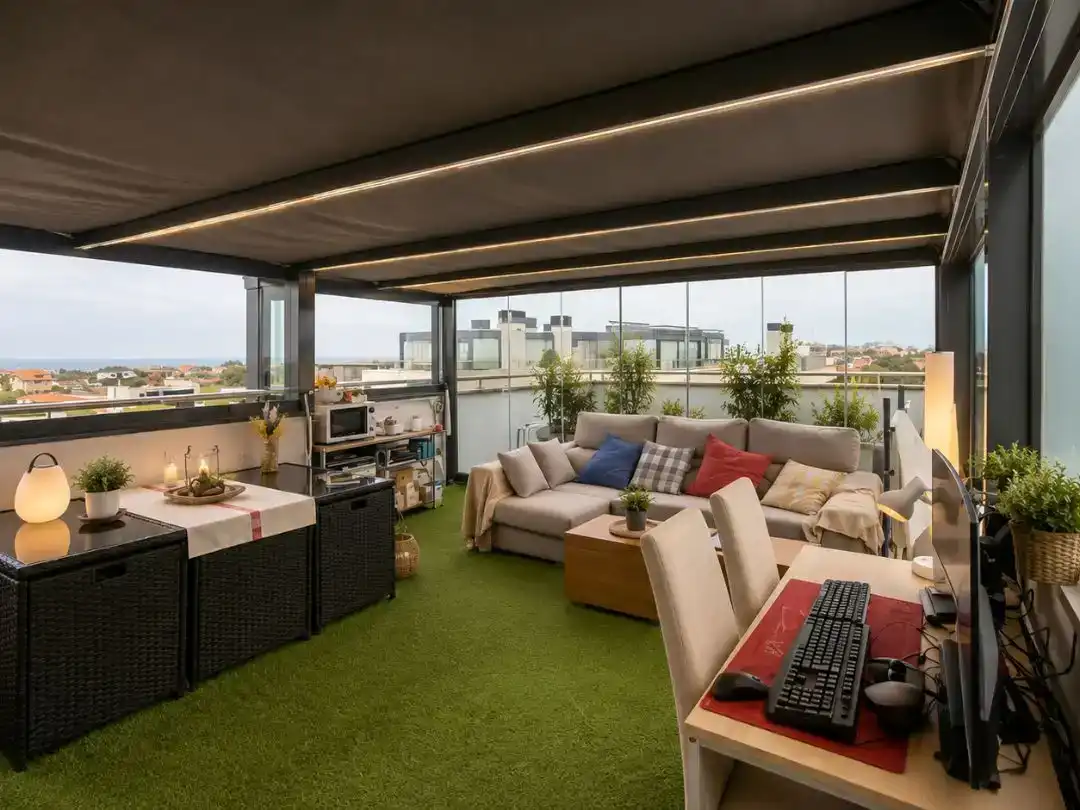 Terrace of Flat for sale in Santander  with Swimming Pool and Balcony