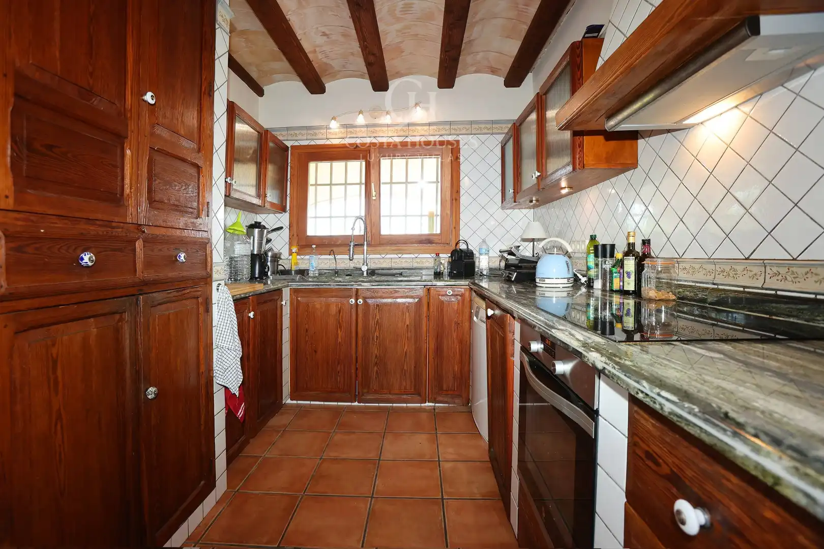 Cuina de Casa o xalet en venda en Benissa amb Aire condicionat, Jardí privat i Terrassa