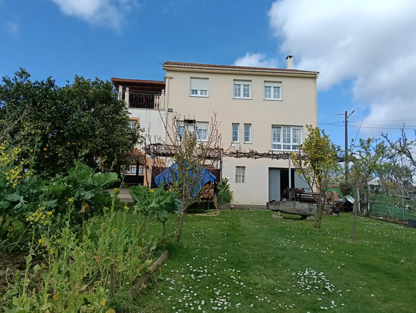 Vista exterior de Casa o chalet en venta en Oza dos Ríos con Calefacción, Jardín privado y Terraza