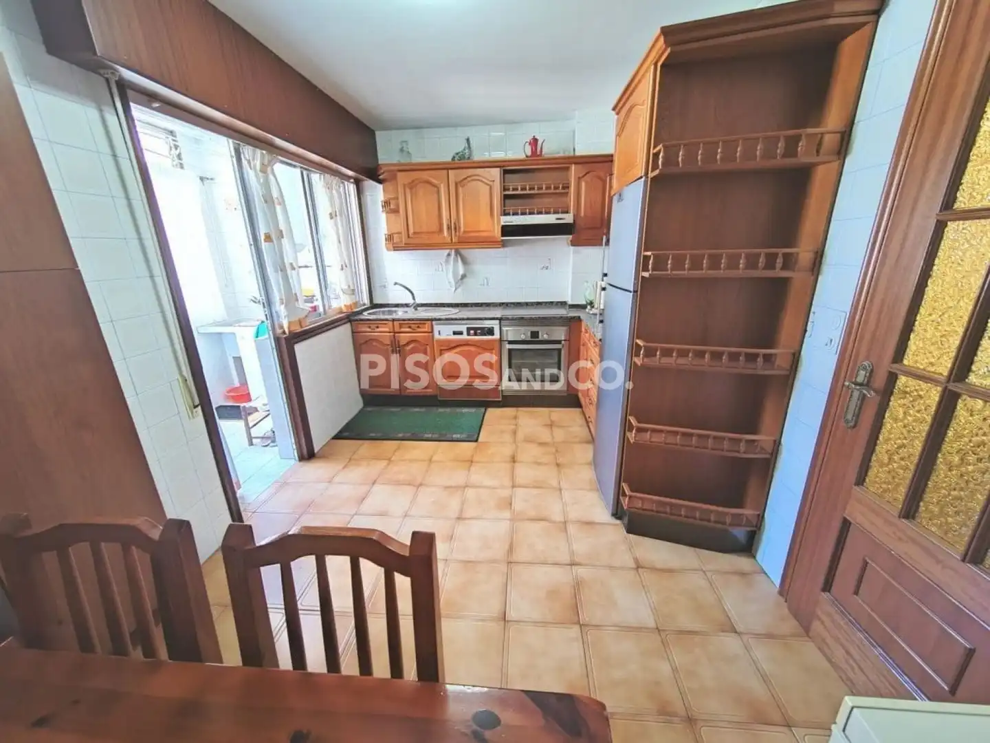 Cocina de Piso en venta en A Coruña Capital  con Calefacción, Trastero y Amueblado