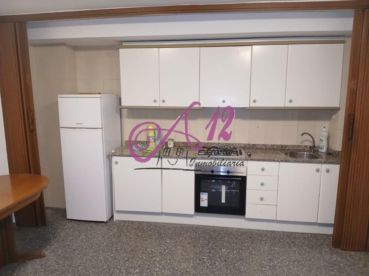 Kitchen of Flat for rent in  Valencia Capital  with Furnished and Balcony