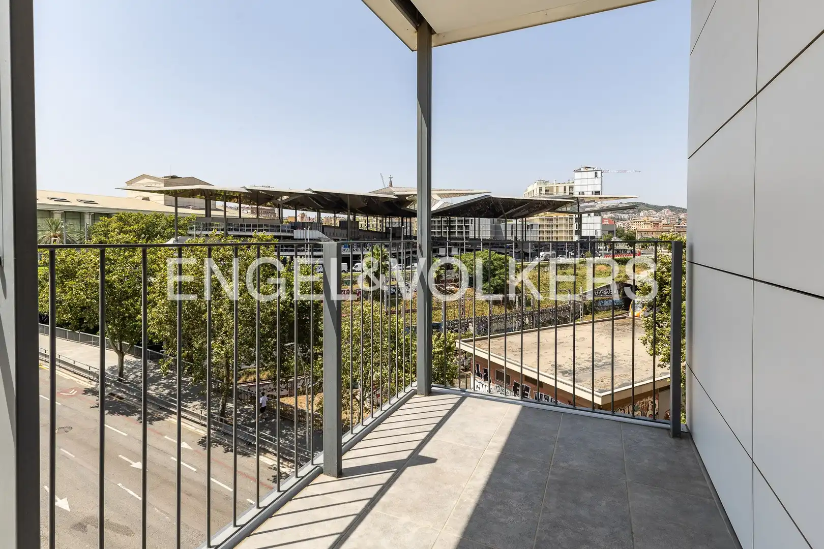 Terraza de Piso de alquiler en Barcelona con Aire acondicionado, Calefacción y Parquet