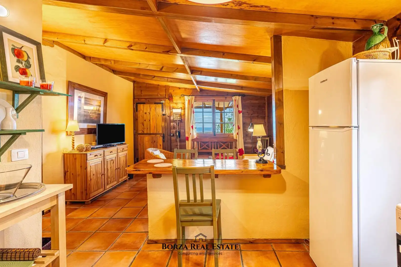 Cocina de Finca rústica de alquiler en Granadilla de Abona con Aire acondicionado, Jardín privado y Terraza