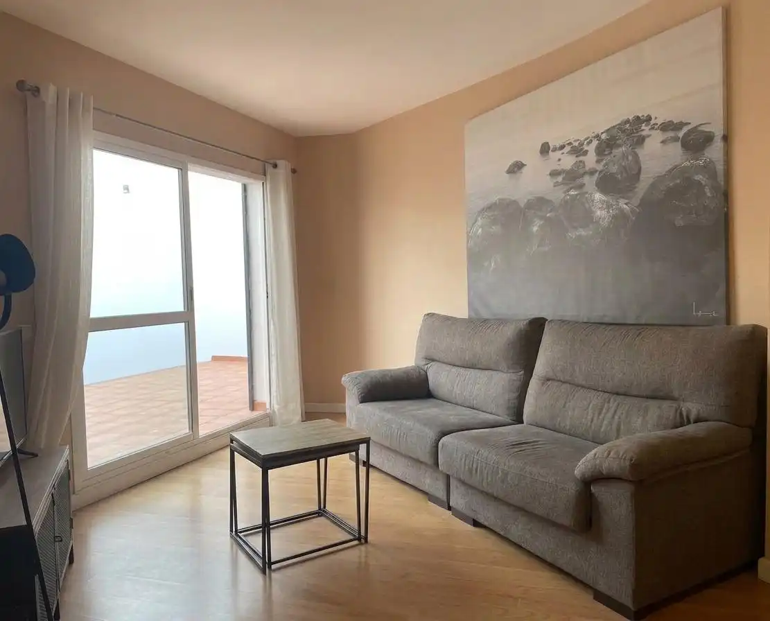 Sala de estar de Piso en venta en El Puerto de Santa María con Terraza y Amueblado