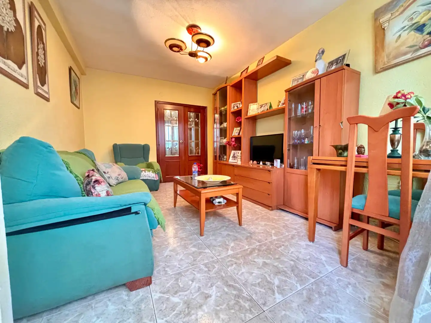 Sala de estar de Piso en venta en Alicante / Alacant con Aire acondicionado, Amueblado y Lavadora