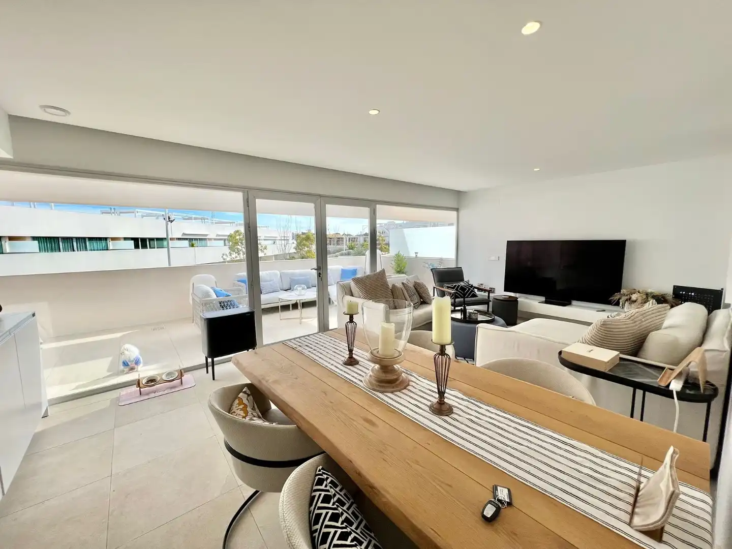 Sala de estar de Casa o chalet de alquiler en Torrevieja con Aire acondicionado, Calefacción y Terraza