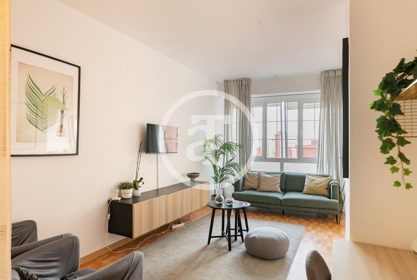 Living room of Flat to rent in  Barcelona Capital  with Heating, Furnished and Oven
