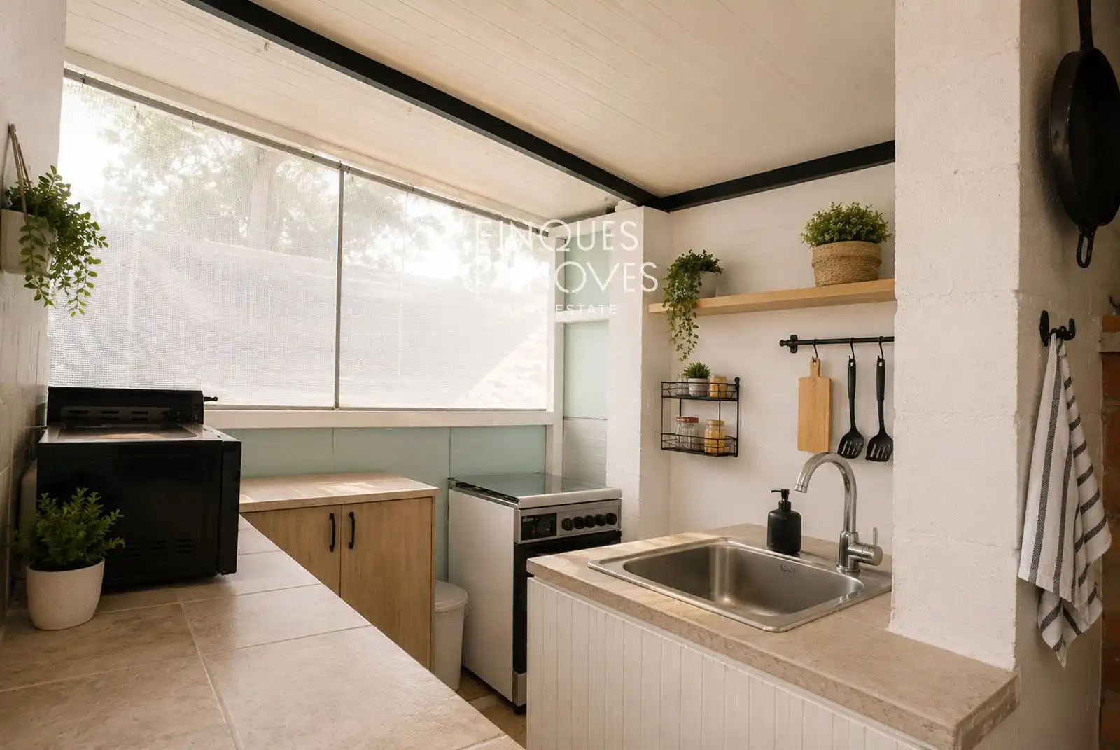 Cocina de Casa o chalet en venta en Sils con Terraza, Trastero y Piscina