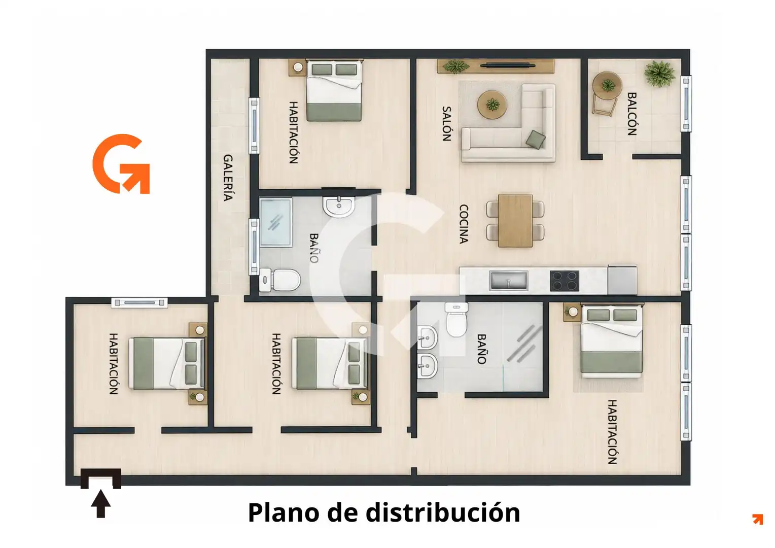 Pis amb terrassa en venda a CL HIGINI ANGLES, imagen 19