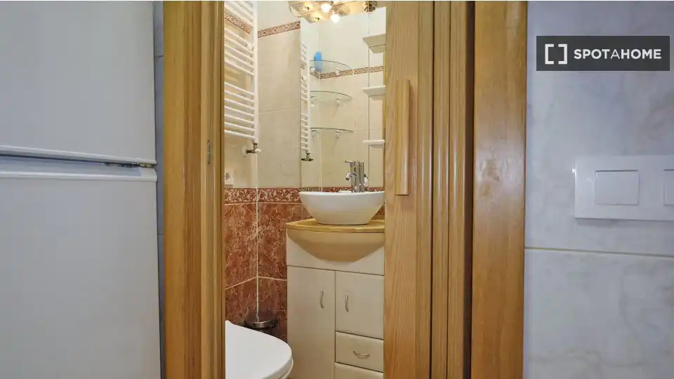 Bany de Apartament per a compartir en Madrid amb Aire condicionat, Calefacció i Terrassa