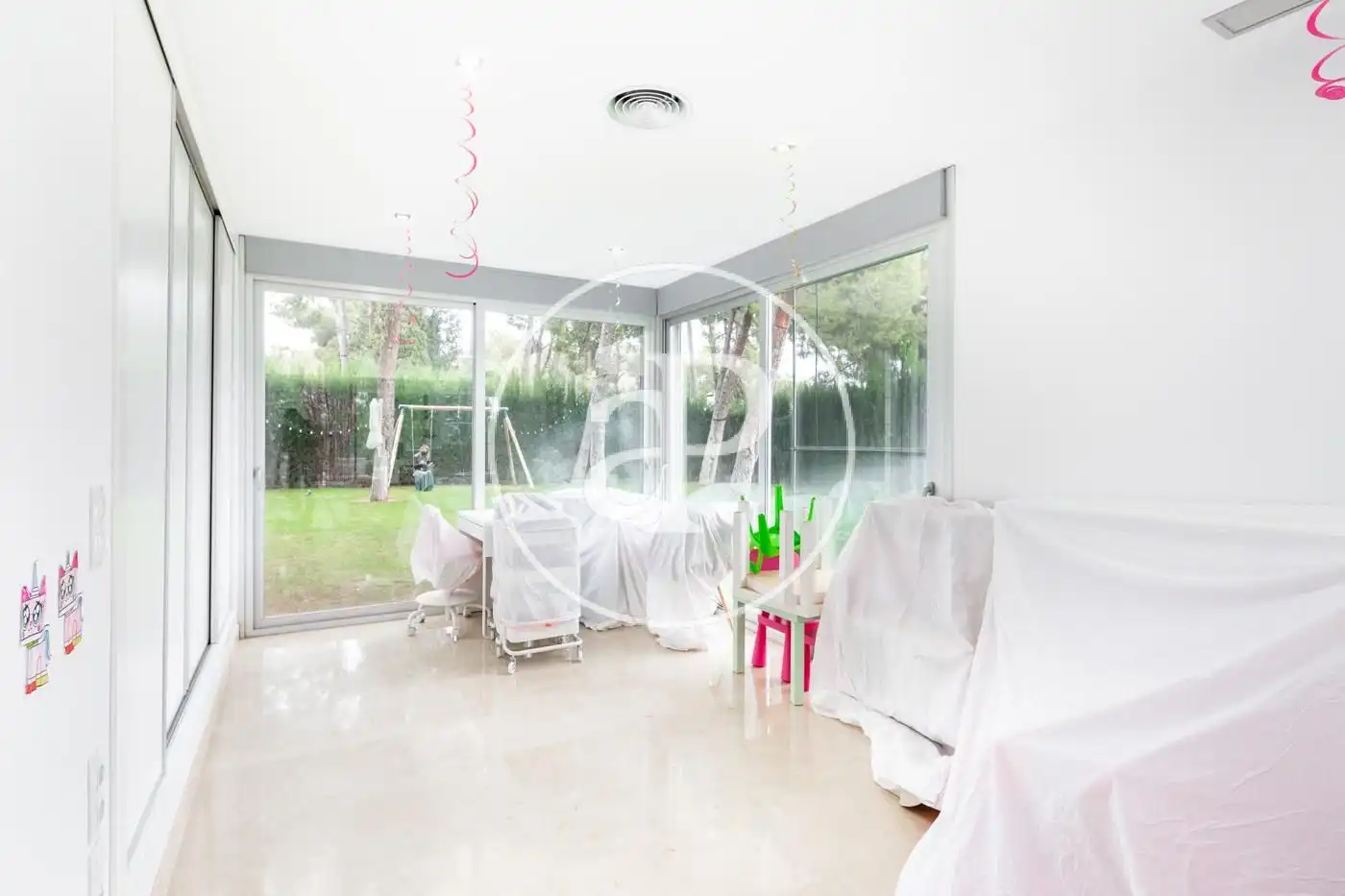 Dining room of Houses for sale in Chiva  with Air Conditioner, Heating and Private garden