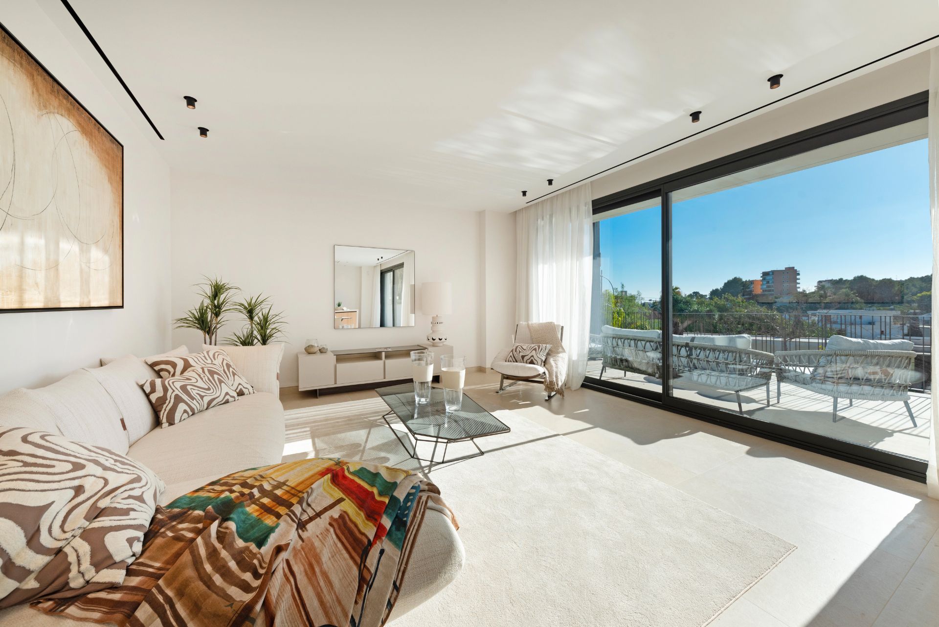 Sala d'estar de Casa o xalet en venda en  Palma de Mallorca amb Aire condicionat, Calefacció i Jardí privat